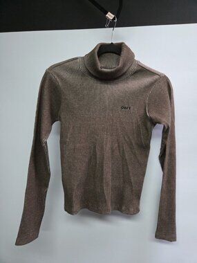 Obey Women’s Brown Turtleneck Shirt Size XS New No Tags
